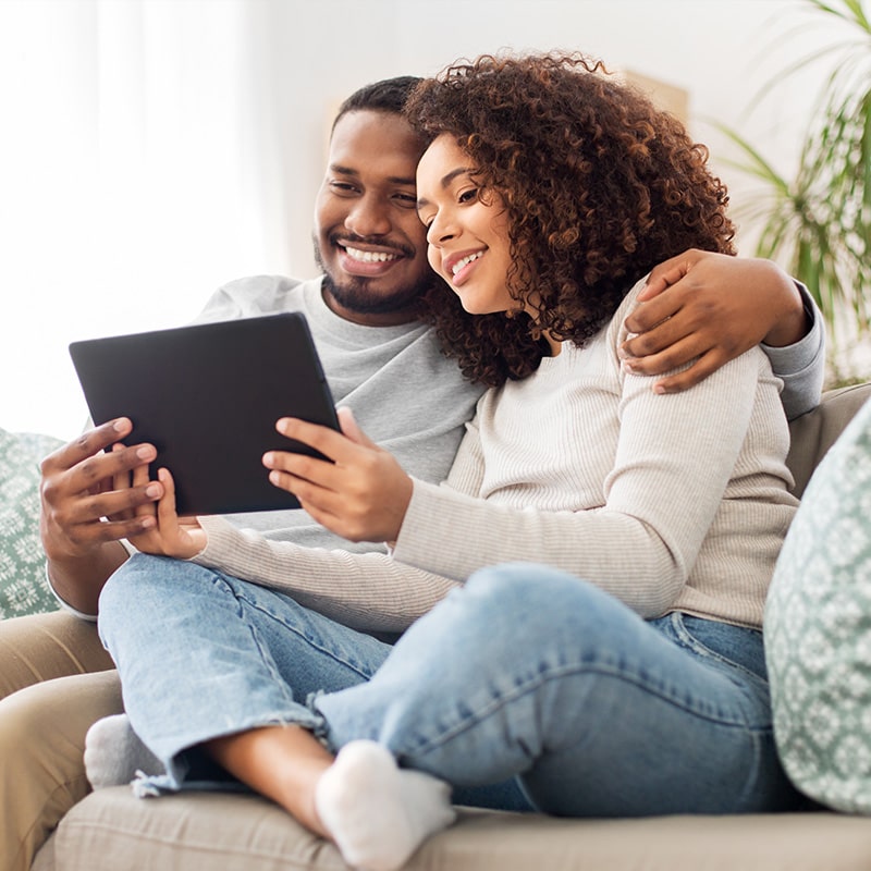 Hughesnet Couple Couch